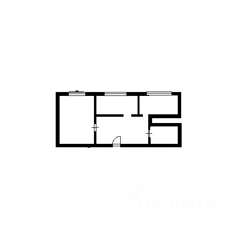 Планировка этой квартиры по данным Циан