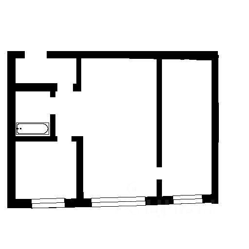 Планировка этой квартиры по данным Циан