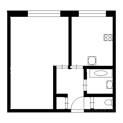 Планировка этой квартиры по данным Циан