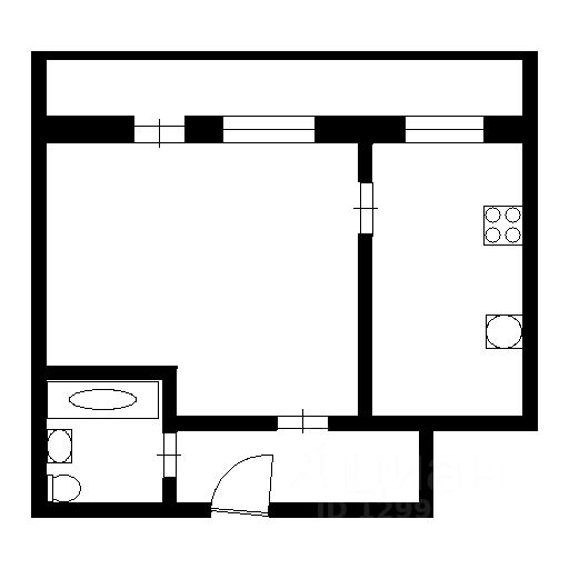 Планировка этой квартиры по данным Циан