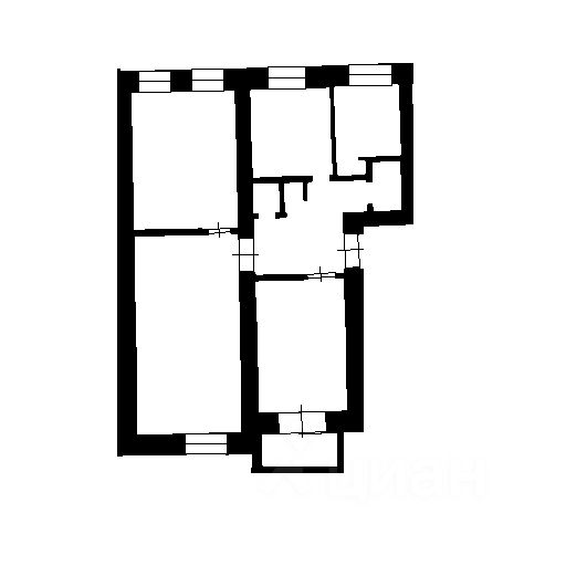 Планировка этой квартиры по данным Циан