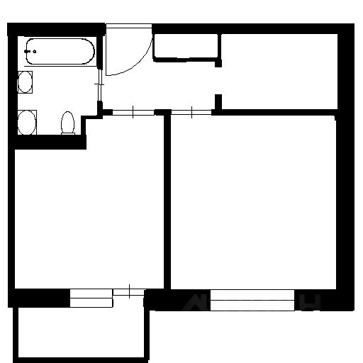 Планировка этой квартиры по данным Циан