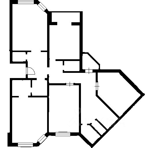 Планировка этой квартиры по данным Циан