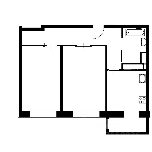 Планировка этой квартиры по данным Циан