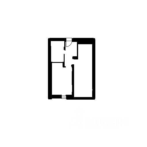 Планировка этой квартиры по данным Циан