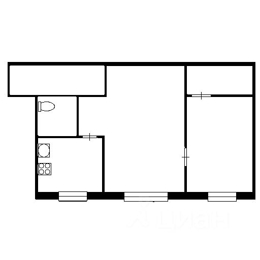 Планировка этой квартиры по данным Циан