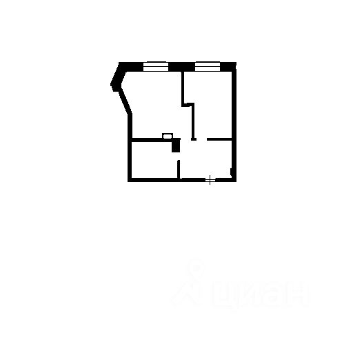 Планировка этой квартиры по данным Циан