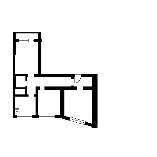 Планировка этой квартиры по данным Циан