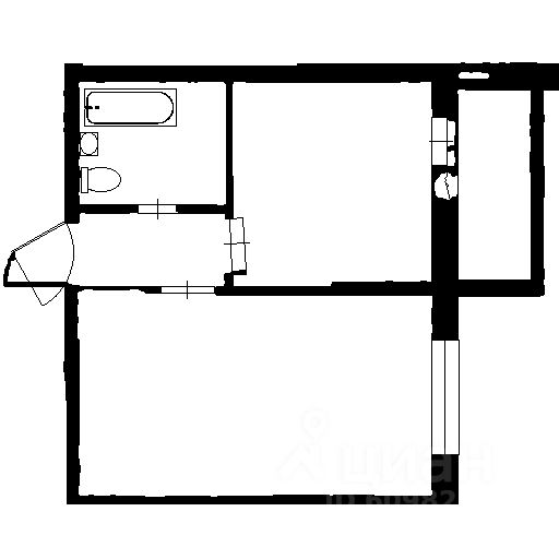 Планировка этой квартиры по данным Циан