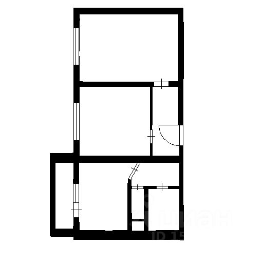 Планировка этой квартиры по данным Циан