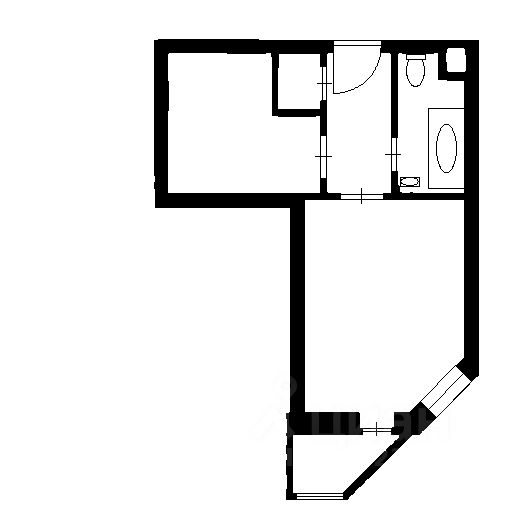 Планировка этой квартиры по данным Циан