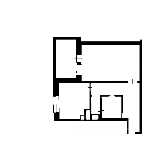 Планировка этой квартиры по данным Циан