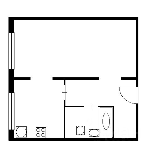 Планировка этой квартиры по данным Циан