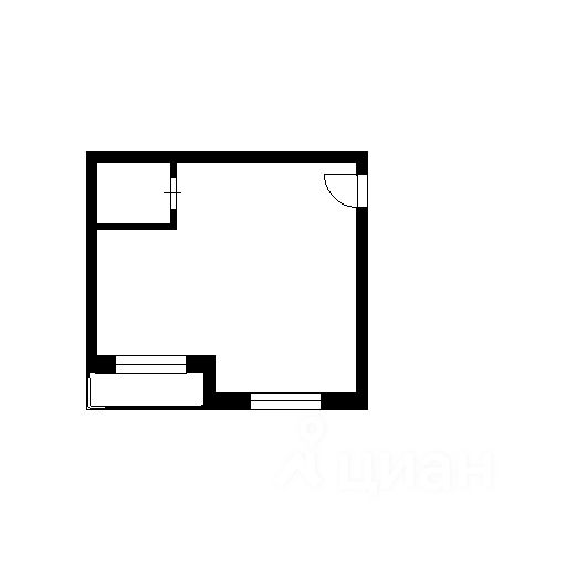 Планировка этой квартиры по данным Циан