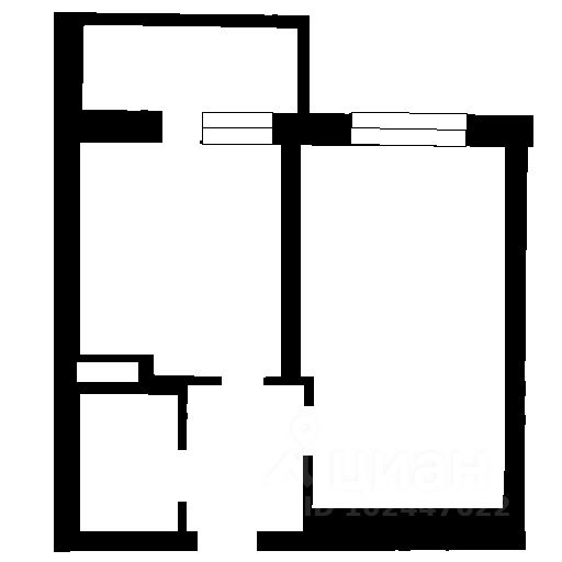 Планировка этой квартиры по данным Циан