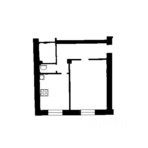 Планировка этой квартиры по данным Циан