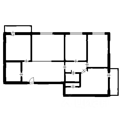 Планировка этой квартиры по данным Циан
