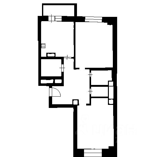 Планировка этой квартиры по данным Циан
