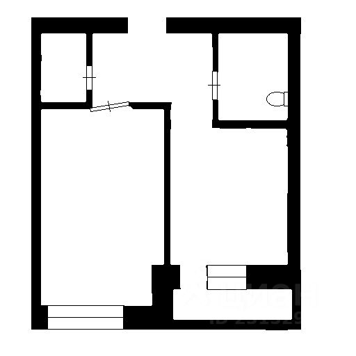 Планировка этой квартиры по данным Циан