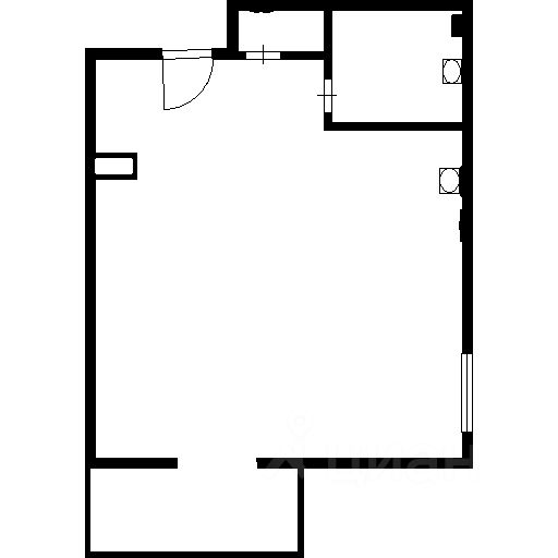 Планировка этой квартиры по данным Циан