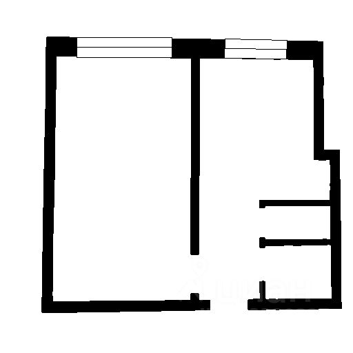 Планировка этой квартиры по данным Циан