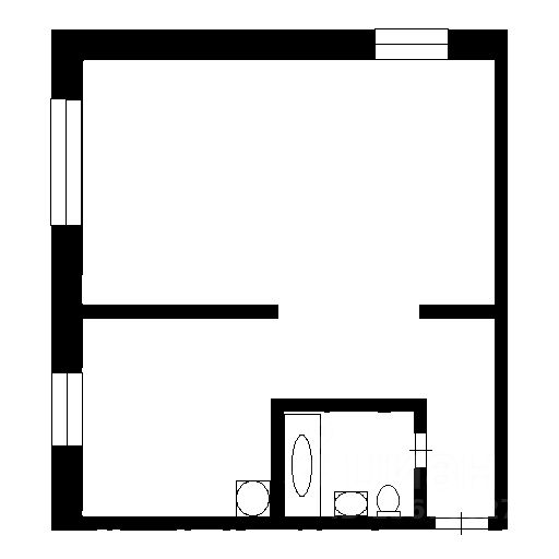 Планировка этой квартиры по данным Циан
