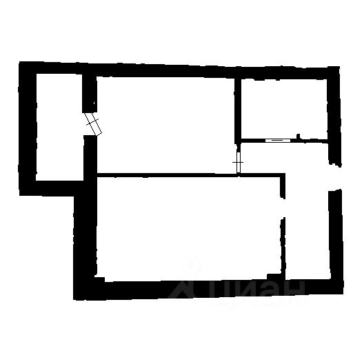 Планировка этой квартиры по данным Циан