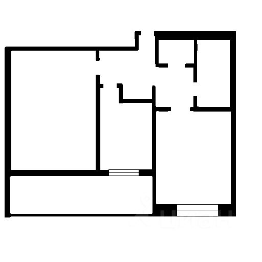 Планировка этой квартиры по данным Циан