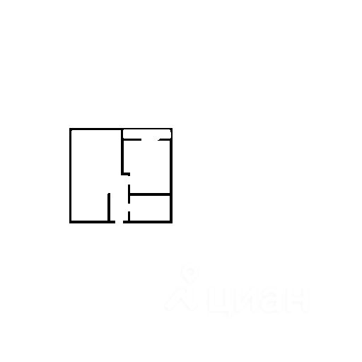 Планировка этой квартиры по данным Циан