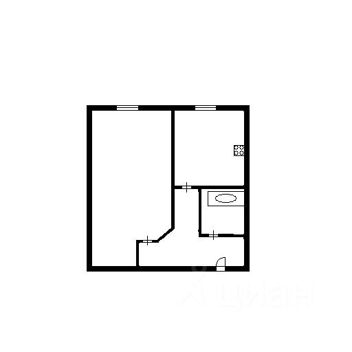 Планировка этой квартиры по данным Циан