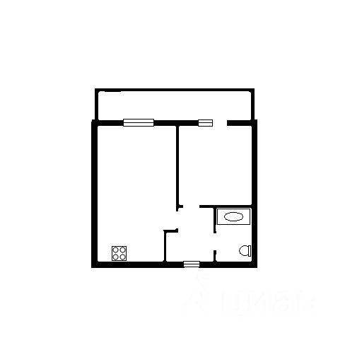 Планировка этой квартиры по данным Циан