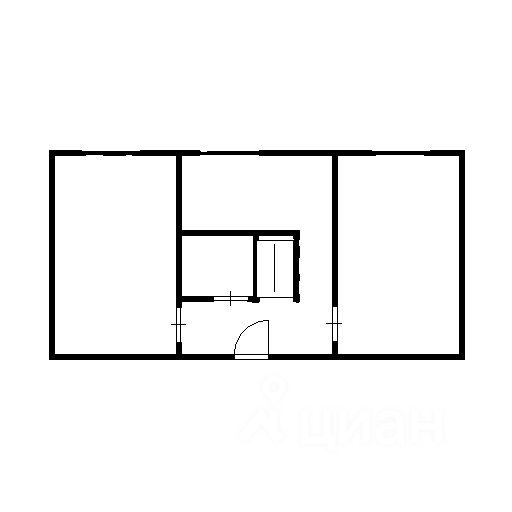 Планировка этой квартиры по данным Циан