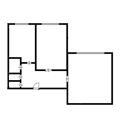 Планировка этой квартиры по данным Циан