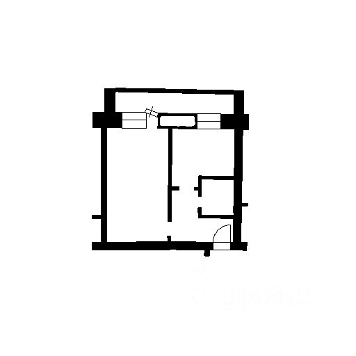Планировка этой квартиры по данным Циан