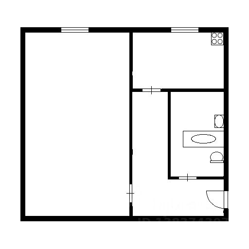 Планировка этой квартиры по данным Циан