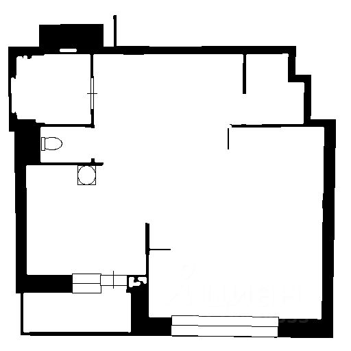 Планировка этой квартиры по данным Циан