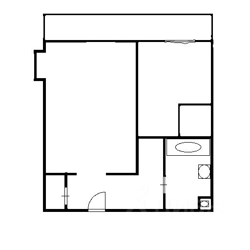 Планировка этой квартиры по данным Циан