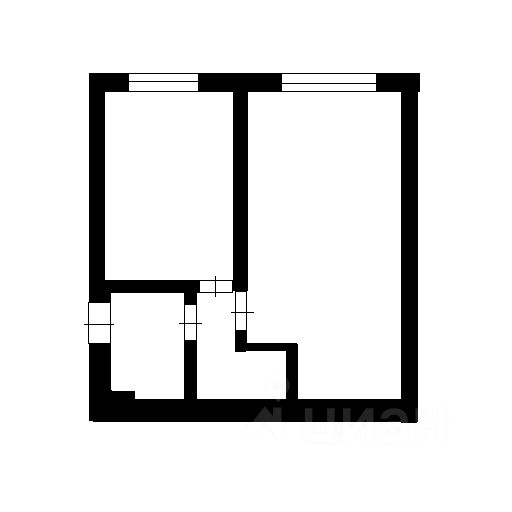 Планировка этой квартиры по данным Циан
