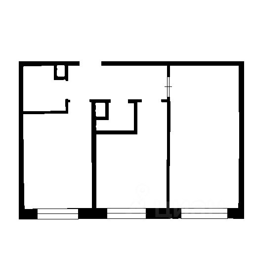 Планировка этой квартиры по данным Циан