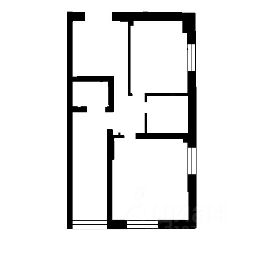 Планировка этой квартиры по данным Циан