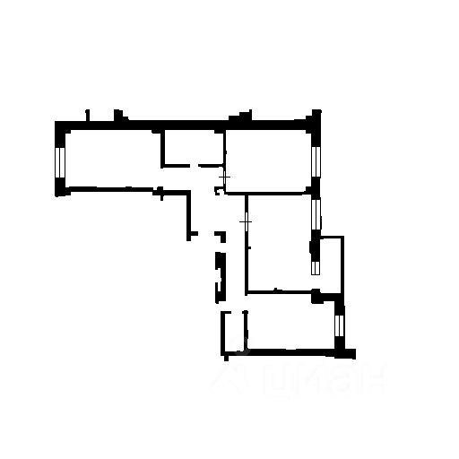 Планировка этой квартиры по данным Циан
