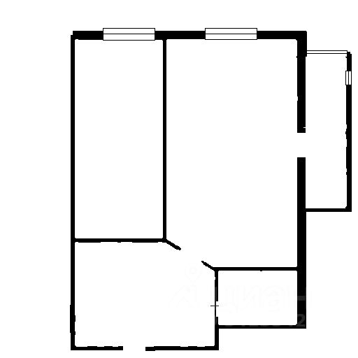 Планировка этой квартиры по данным Циан