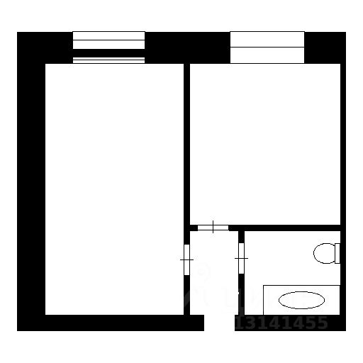 Планировка этой квартиры по данным Циан