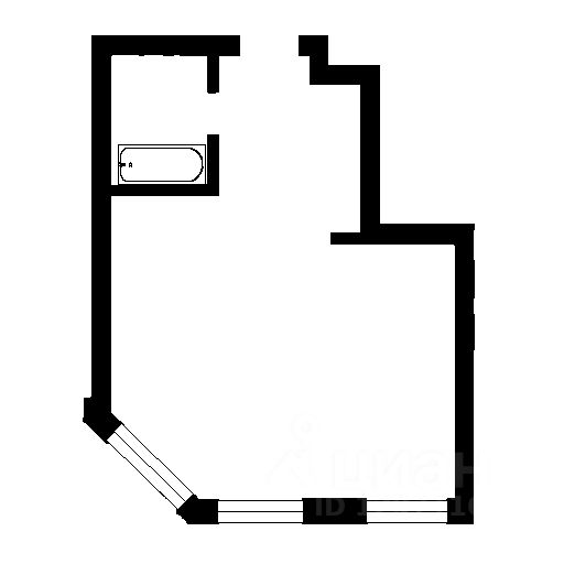 Планировка этой квартиры по данным Циан