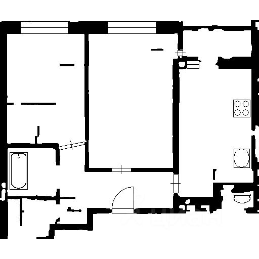 Планировка этой квартиры по данным Циан