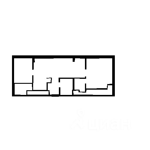 Планировка этой квартиры по данным Циан