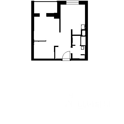 Планировка этой квартиры по данным Циан