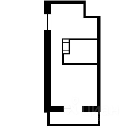 Планировка этой квартиры по данным Циан