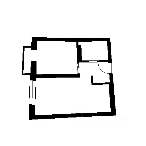 Планировка этой квартиры по данным Циан