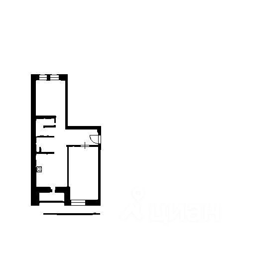 Планировка этой квартиры по данным Циан